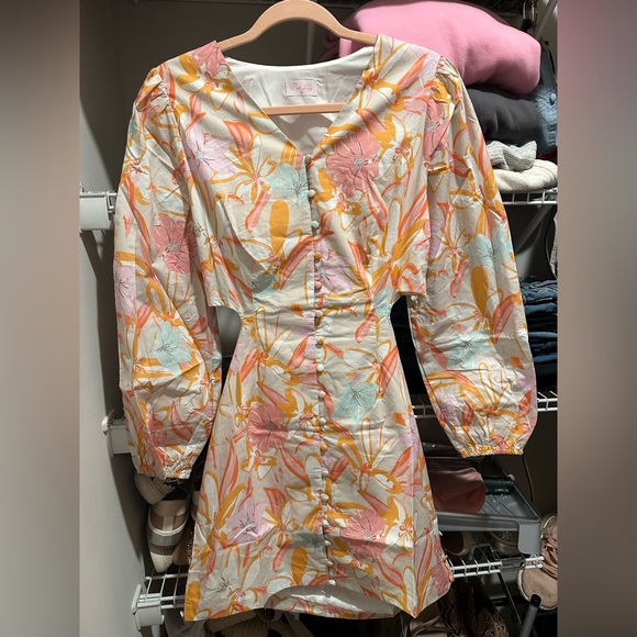 Pink Lily “My Fun Side Colorful Cutout Detail Dress” - Picture 5 of 6